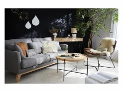 New Sofá nórdico 3 plazas desenfundable patas madera OSLO Sofá Escandinavo|Sofá - 3 Plazas