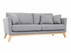 New Sofá nórdico 3 plazas desenfundable patas madera OSLO Sofá Escandinavo|Sofá - 3 Plazas