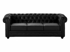 Sale Sofá 3p + 1 sillón CHESTERFIELD - Piel sintética - Conjunto Sofá Y Sillón