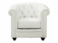 Sale Sofá 3p + 2 sillones CHESTERFIELD - Piel sintética - Conjunto Sofá Y Sillón