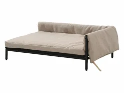 Online Vente-unique Sofá para mascotas de lino Taupe, beige L. 80 x P. 58 x Alt. 28 cm SIPARIA Marru00f3n / Beige
