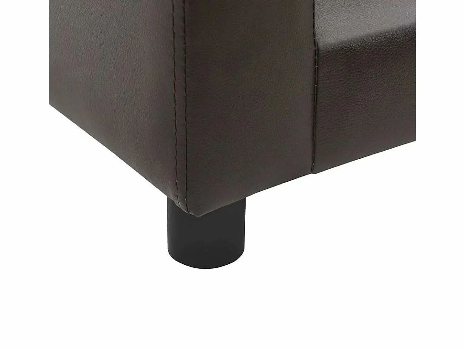 Clearance Sofá para perros felpa y cuero sintético marrón 60x43x30 cm Cama De Animales De Compañía