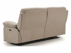 Les Tendances Sofá reclinable de tela Kosta- claro-Sillón reclinable manual de 3 plazas