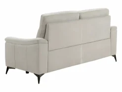 Les Tendances Sofá reclinable eléctrico de microfibra Kuiza-Color claro-Número de plazas Sillón reclinable eléctrico de 3 plazas