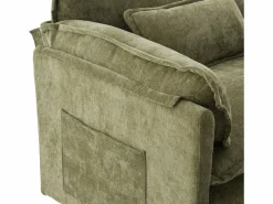 Discount Sofá recto - Sofá con bolsillos laterales y reposapiés con espacio de almacenamiento - para sala de estar y dormitorio Sofá Relax
