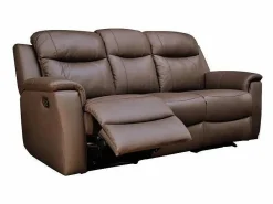 Sale Sofá relax 3+1 plazas de piel color marrón EVASION Conjunto Sofá Y Sillón