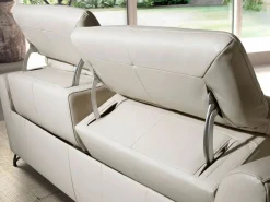 Discount Sofá relax 3 plazas piel arena 6264 Sofá Relax