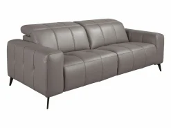 Best Angel Cerda Sofá relax 3 plazas piel 6210 Gris