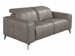 Best Angel Cerda Sofá relax 2 plazas piel 6209 Gris