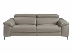 Angel Cerda Sofá relax 3 plazas piel gris oscuro 6122