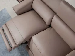Discount Angel Cerda Sofá relax 2 plazas piel visón 6106 Beige