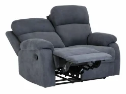 New Vente-unique Sofá relax de 2 plazas de tela antracita TOLZANO Gris antracita