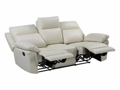 Outlet Sofá relax mecánico 3 plazas piel búfalo PAKITA Sofá Relax