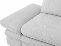 Vente-unique Sofá rinconera convertible y reversible en chenilla claro SIVIARA