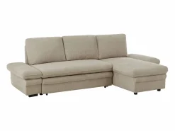 Outlet Vente-unique Sofá rinconera convertible y reversible en chenilla SIVIARA Beige