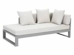 MYLIA Sofá rinconera de jardín modular de aluminio - - MOLOKAI de