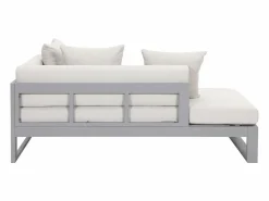 MYLIA Sofá rinconera de jardín modular de aluminio - - MOLOKAI de