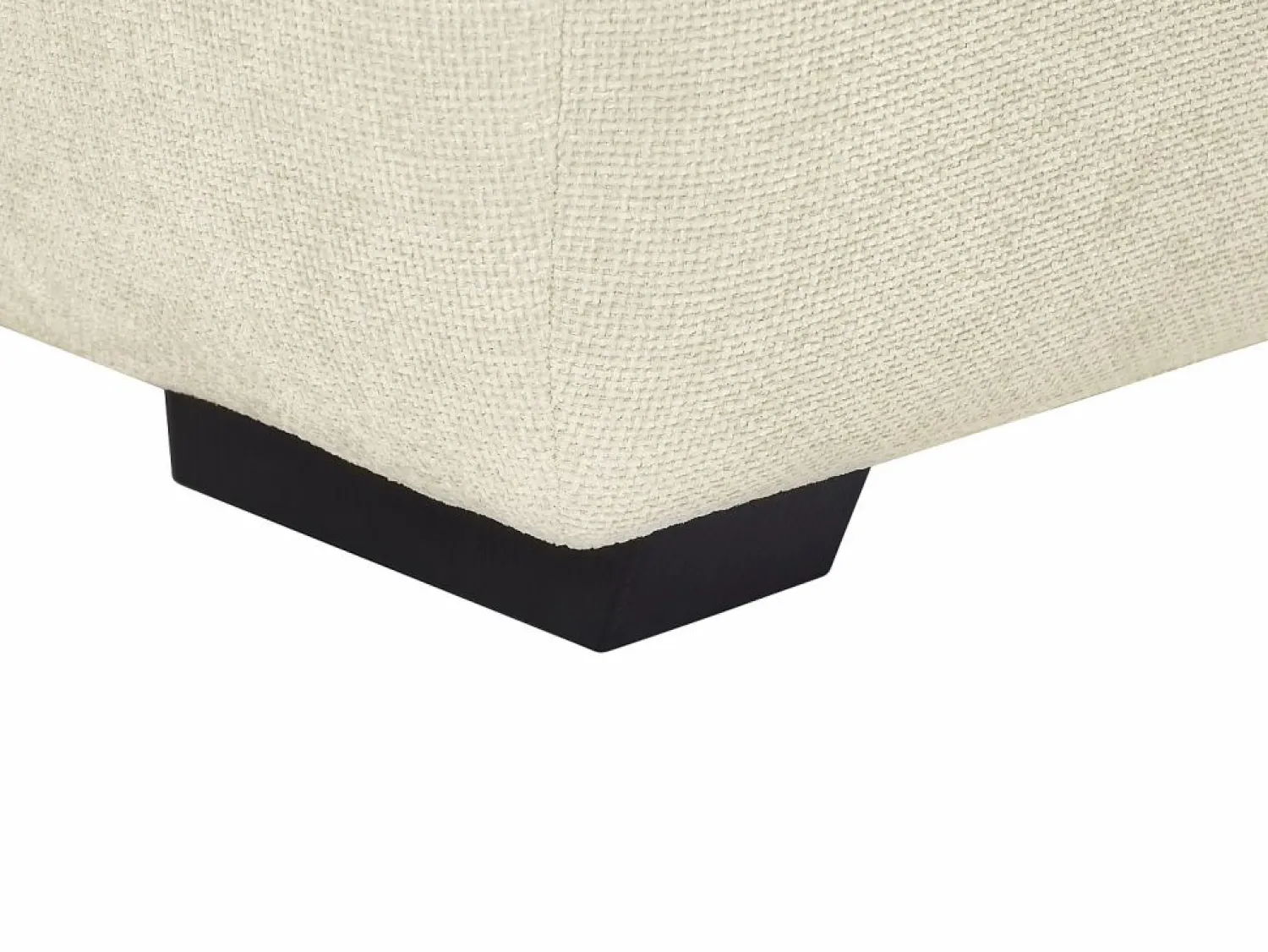 Clearance Vente-unique Sofá rinconera de tela con efecto acolchado estilo diseño BERENIA Beige