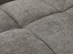 Clearance Vente-unique Sofá rinconera de tela acolchado con efecto matelassé de estilo diseño BERENIA Gris