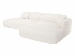 New Sofá rinconera derecha abierto en tela bouclé POGNI de Sofás Y Sillones