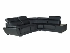 LINEA SOFA Sofá rinconera derecha de Cuero vacuno color NAHIA