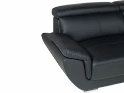 LINEA SOFA Sofá rinconera derecha de Cuero vacuno color NAHIA