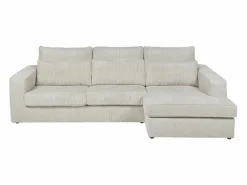 Clearance Vente-unique sofá rinconera derecha de pana MONDOVI Beige