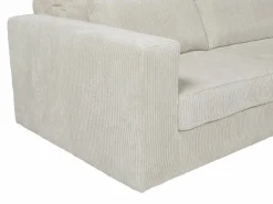 Clearance Vente-unique sofá rinconera derecha de pana MONDOVI Beige