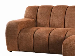 Best Sofá rinconera derecha de tejido chenilla BELADON Sofá Rinconera