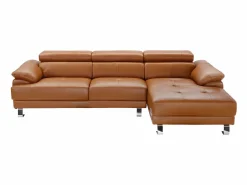 Online LINEA SOFA Sofá rinconera derecha piel caramelo EXCELSIOR II Camel