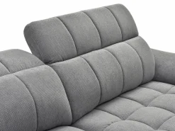 Vente-unique Sofá rinconera derecha relax eléctrico en tela texturizada CELTIMO
