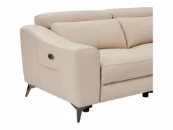 Outlet Sofá rinconera derecha relax eléctrico de cuero FORLO Sofá Relax