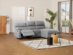 Sofá rinconera derecha relax eléctrico de tela LUNANO Sofá Relax