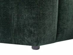 Clearance Maison Céphy Sofá rinconera derecha y chaise longue de pana TIRONO de Verde pino
