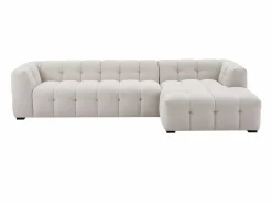 Outlet Sofá rinconera derecha y puf de tela moteado DILOME de Pascal Morabito Sofá Modular