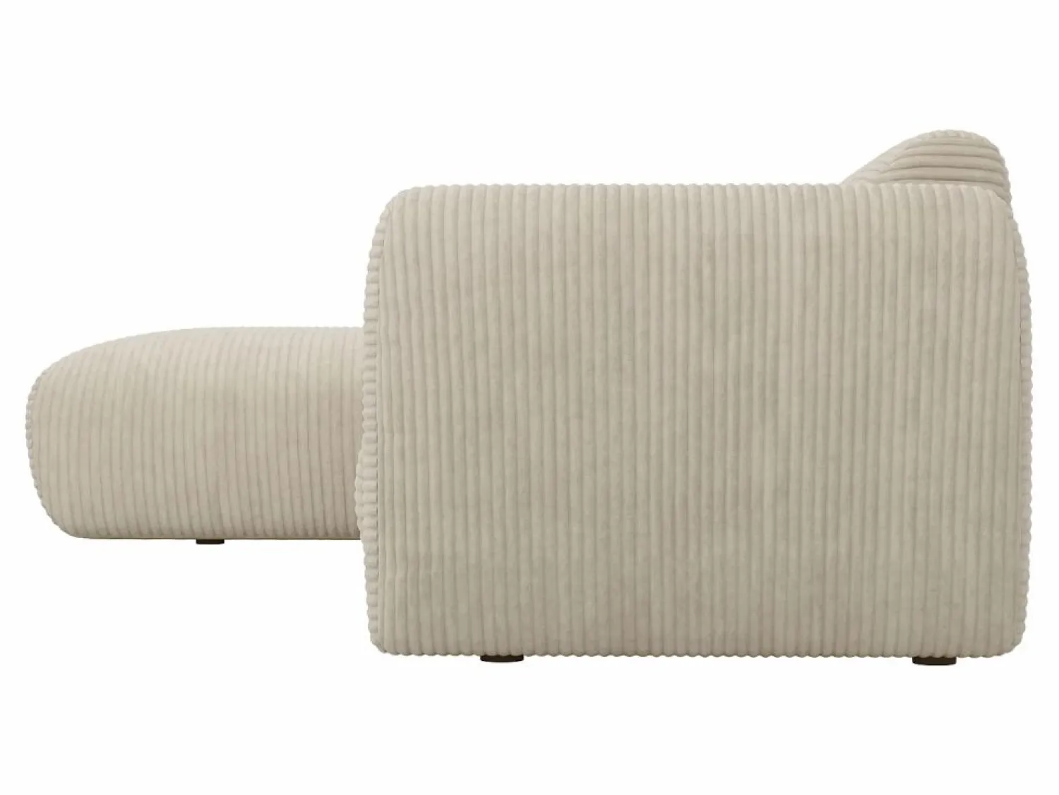 Best Maison Céphy Sofá rinconera grande de pana POGNI Beige