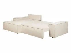 Sofá rinconera izquierda convertible en textura de tela AMELIA Sofás Y Sillones|Sofá - 4 Plazas