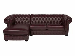 LINEA SOFA Sofá rinconera izquierda chesterfield 100% piel BRENTON