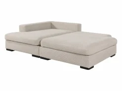 Vente-unique Sofá rinconera izquierda convertible en terciopelo SELIORA