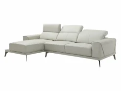 Clearance LINEA SOFA Sofá rinconera izquierda de cuero de búfalo ANDOR Beige