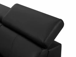Vente-unique Sofá rinconera izquierda de piel con reposacabezas amovibles MARAMBA