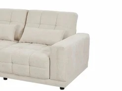 Hot Vente-unique Sofá rinconera izquierda relax eléctrico en tela texturizada DOREA de Pascal Morabito Beige
