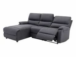 Online Sofá rinconera izquierda relax eléctrico de tela LUNANO Sofá Relax