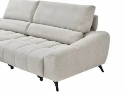 Vente-unique Sofá rinconera izquierda relax con asiento deslizante en tela ELOSIA