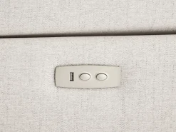 Discount Vente-unique Sofá rinconera izquierda relax eléctrico en tejadas jaspeadas CADILO Beige