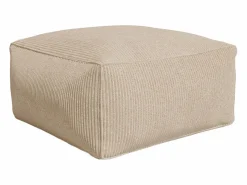 Vente-unique Sofá rinconera modular con puf de pana NOUMARA
