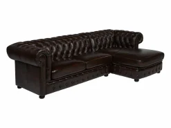 Sofá rinconera (ángulo dcho) chesterfield 100% piel BRENTON Sofás Chesterfield|Sofá De Piel