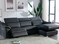 Discount Sofá rinconera relax de piel de calidad superior - Ángulo derecho - PEDRERA Sofá Relax