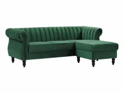 New Sofá rinconera reversible de terciopelo estilo charme francés vintage TRUMBO Sofá - 4 Plazas|Sofá De Tela