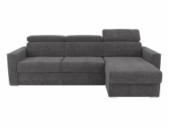 New Sofá rinconera reversible convertible tipo italiano en tela gris - Cama 160 cm VIZIR Sofás Y Sillones